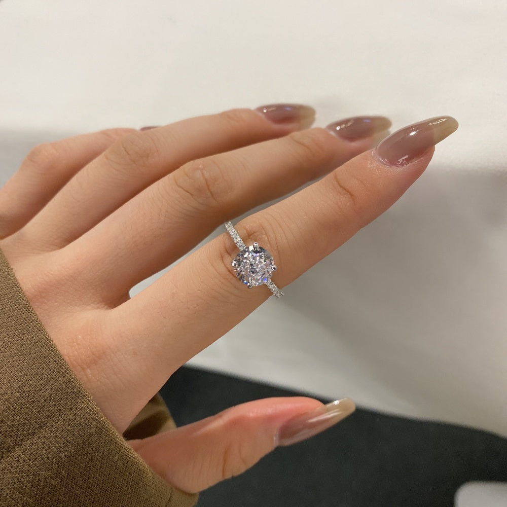Clear CZ Round Solitaire Ring
