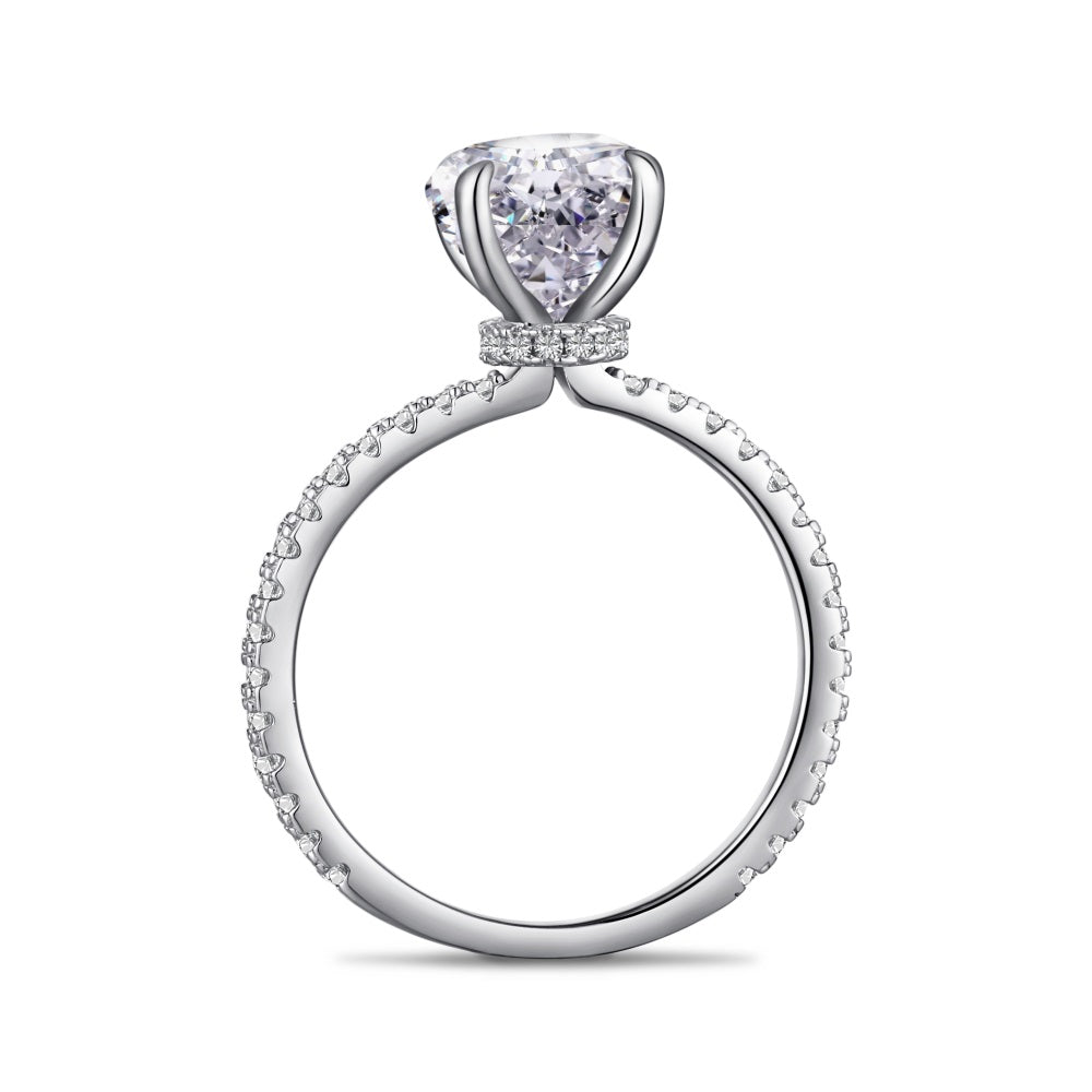 Clear CZ Round Solitaire Ring