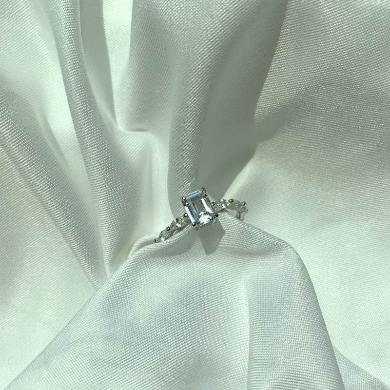 CZ Rectangle Ring