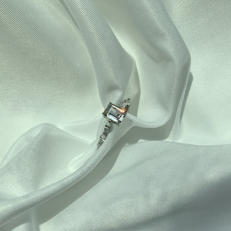 CZ Rectangle Ring