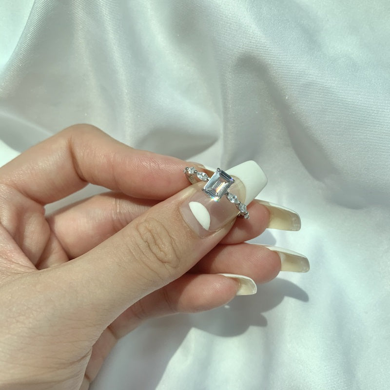 CZ Rectangle Ring