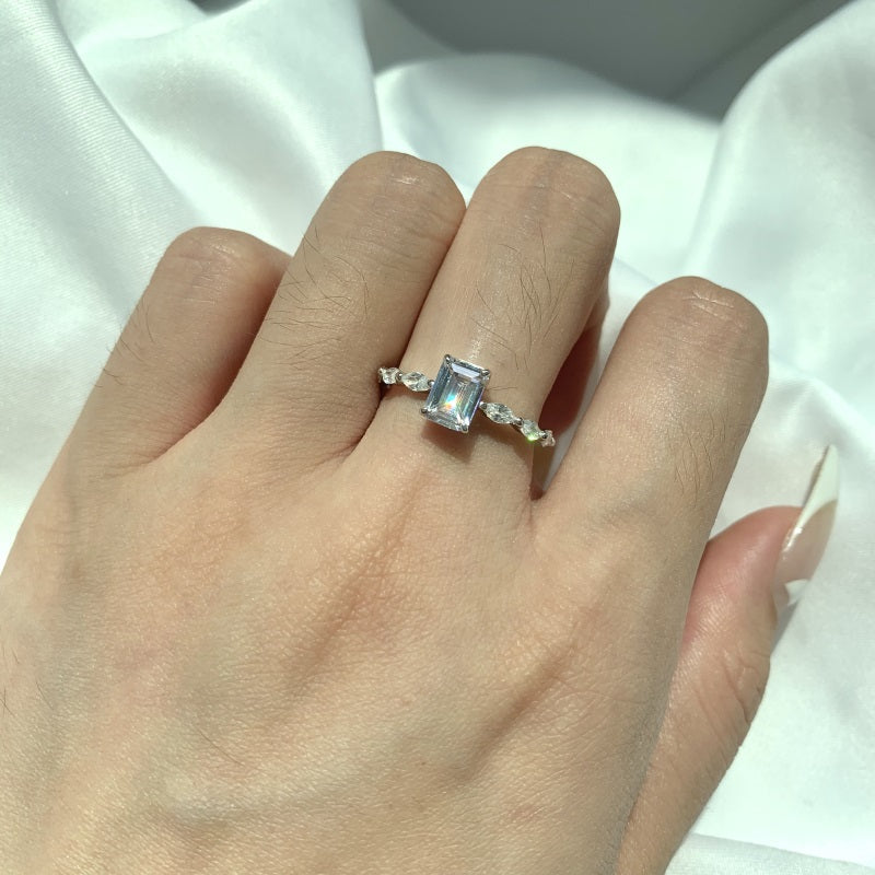 CZ Rectangle Ring