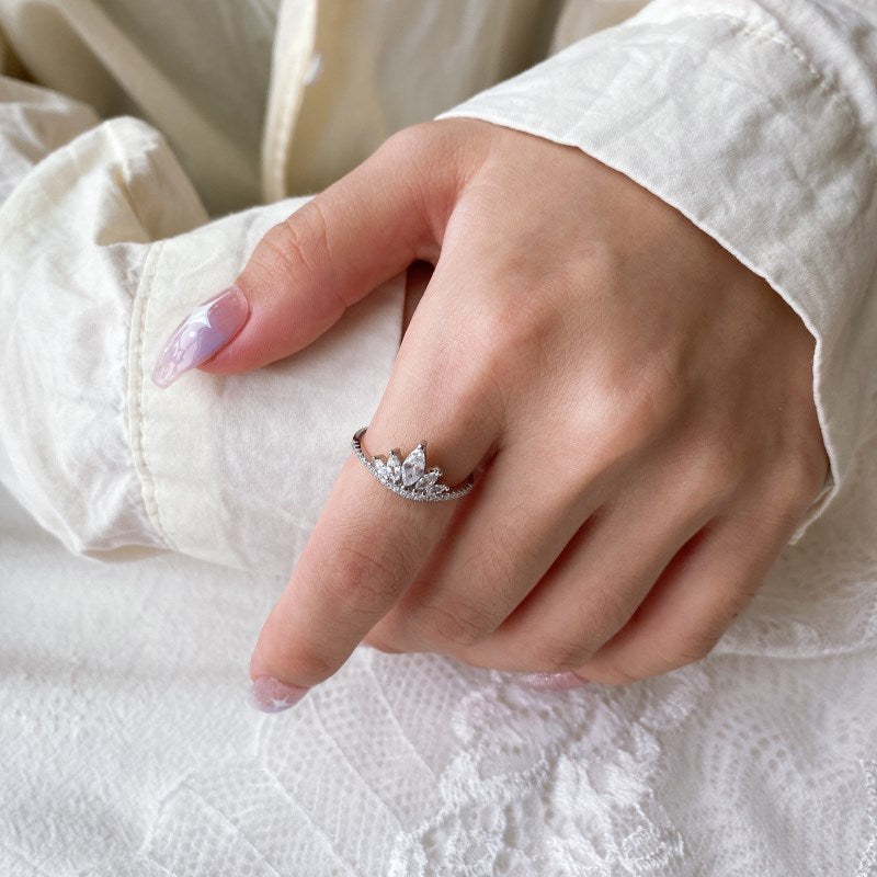 CZ Crown Ring