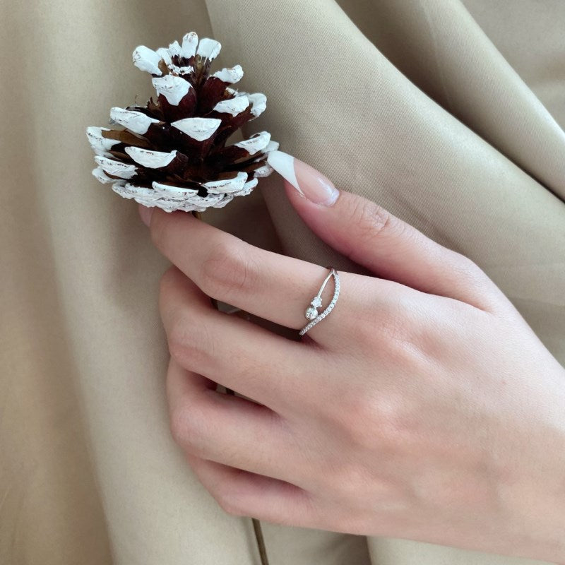 CZ Wave Ring