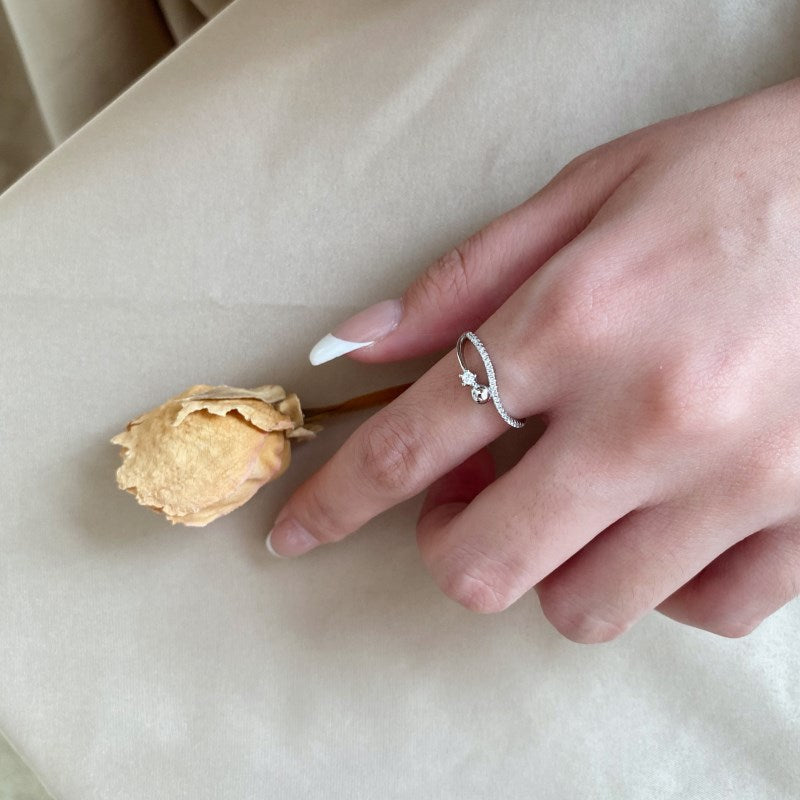 CZ Wave Ring