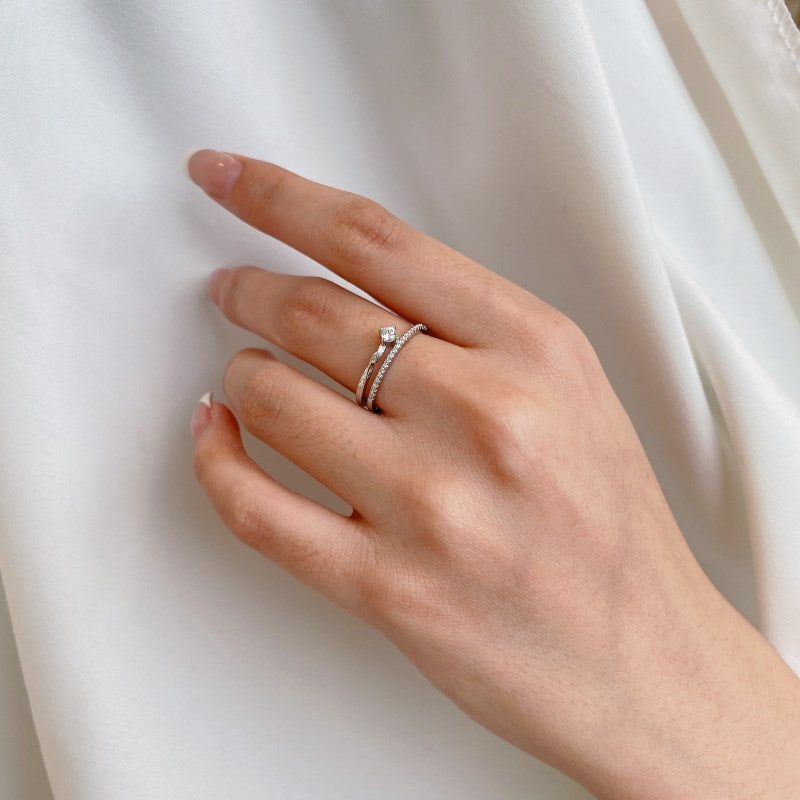 Spiral Solitaire Ring