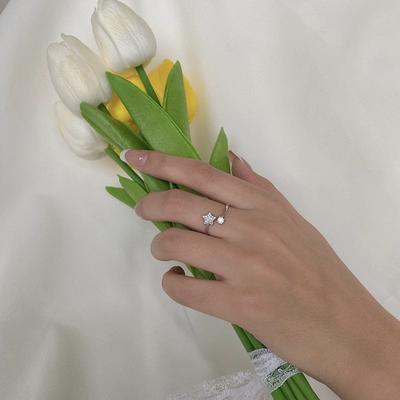 CZ and Star Ring