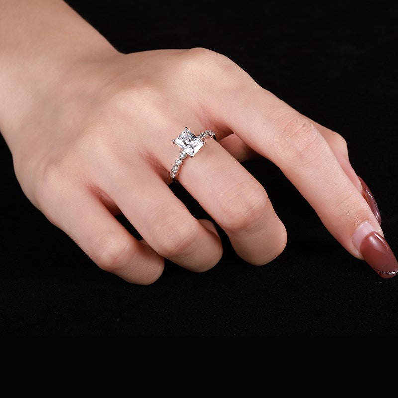 CZ Rectangle Ring