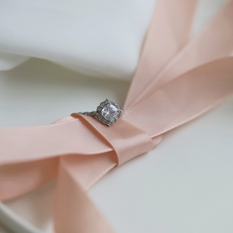 Clear CZ Vintage Ring