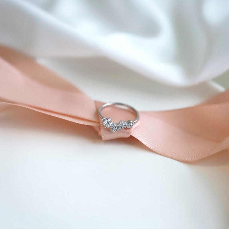 CZ Daisy Ring