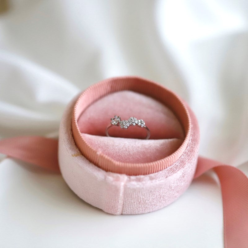 CZ Daisy Ring