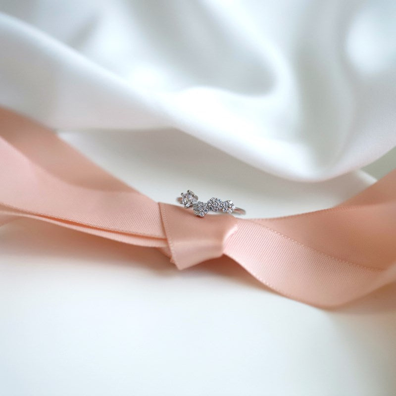 CZ Daisy Ring