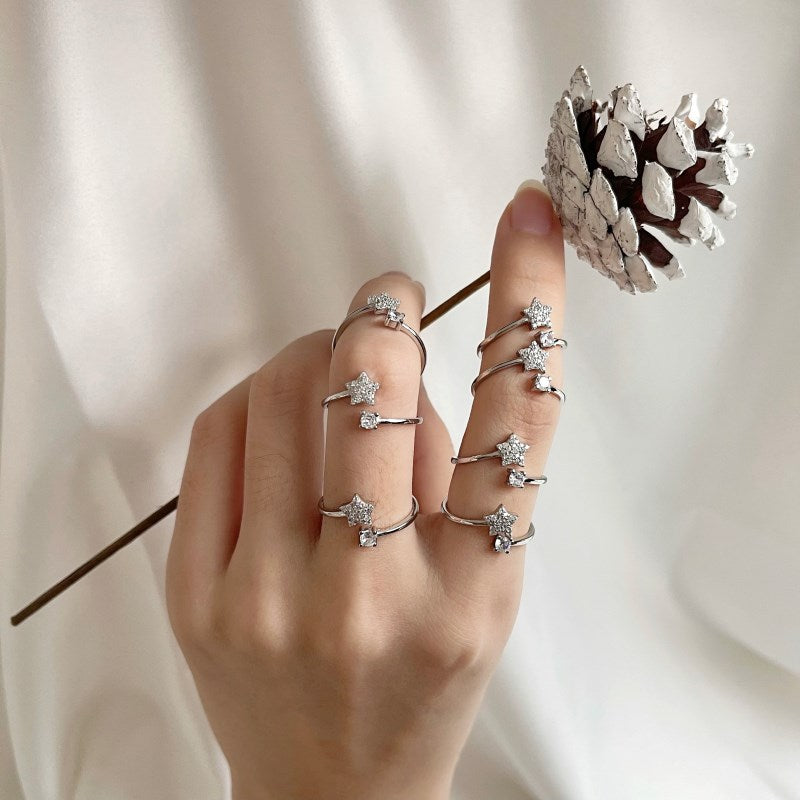 CZ and Star Ring