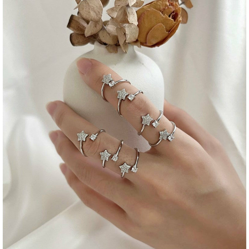 CZ and Star Ring
