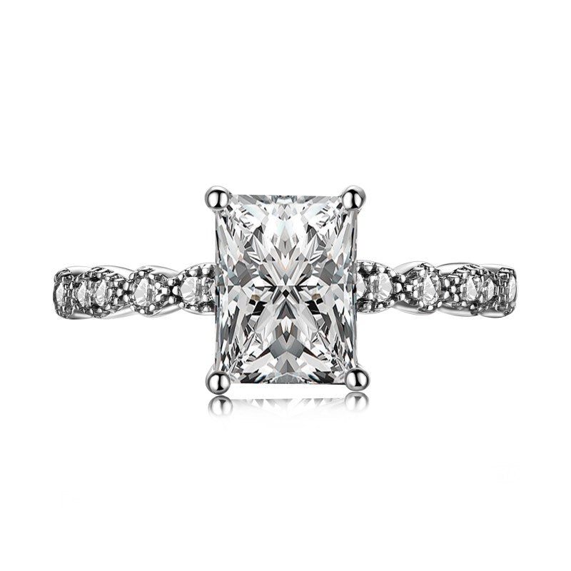 CZ Rectangle Ring