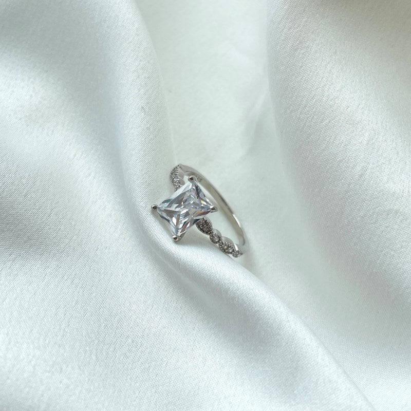 CZ Rectangle Ring