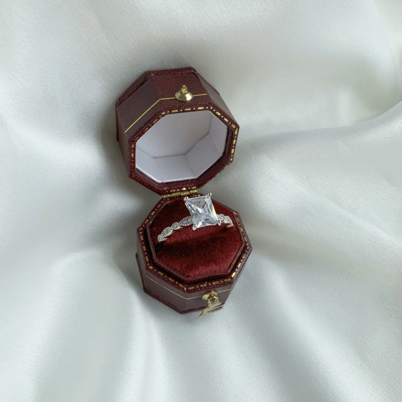 CZ Rectangle Ring