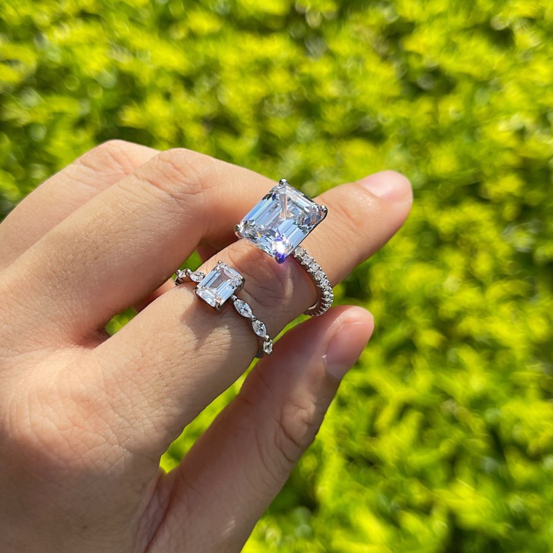 CZ Rectangle Ring