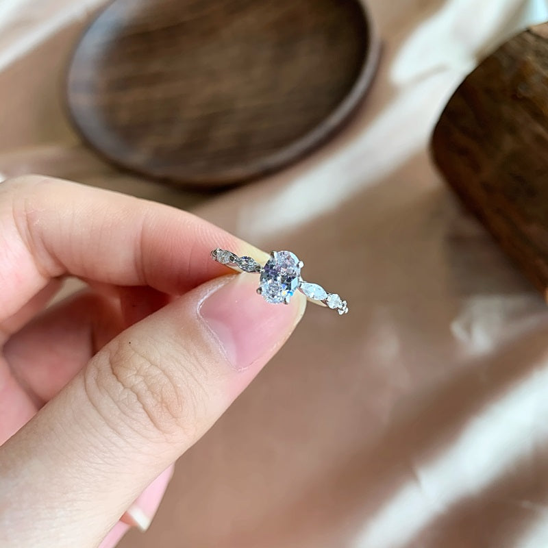 CZ Oval Ring