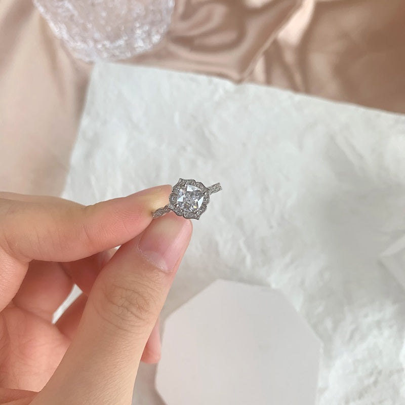 Clear CZ Vintage Ring