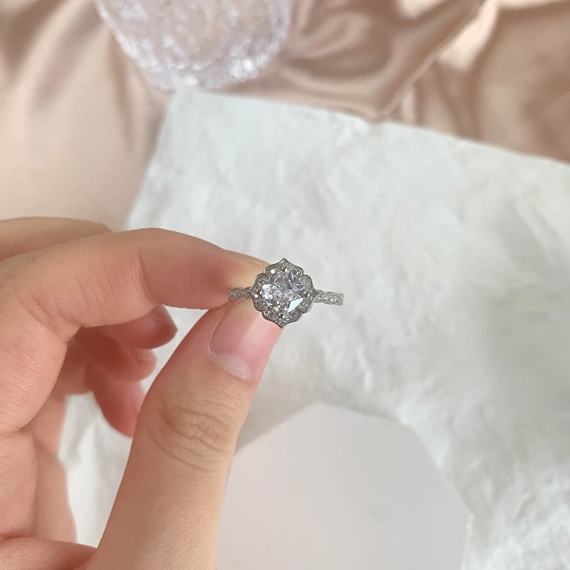 Clear CZ Vintage Ring