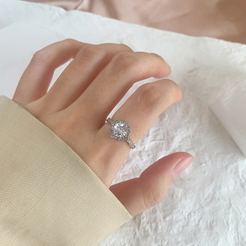 Clear CZ Vintage Ring