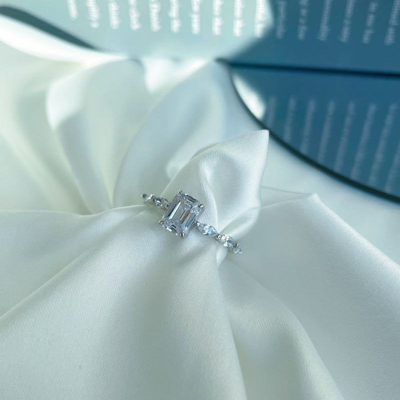 CZ Rectangle Ring