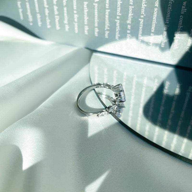 CZ Rectangle Ring