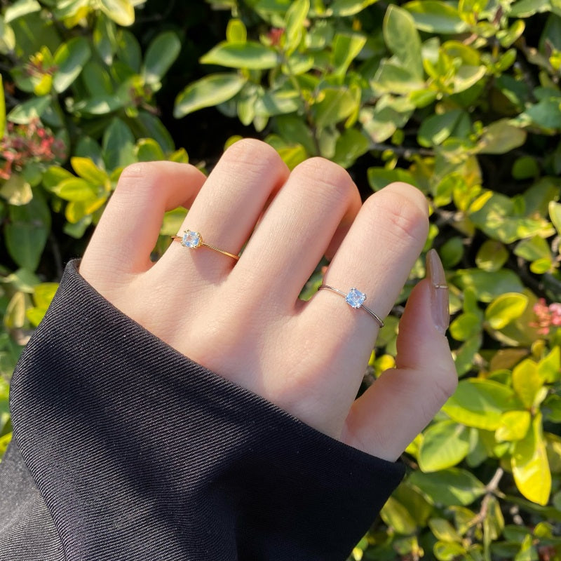 Clear CZ Round Solitaire Ring