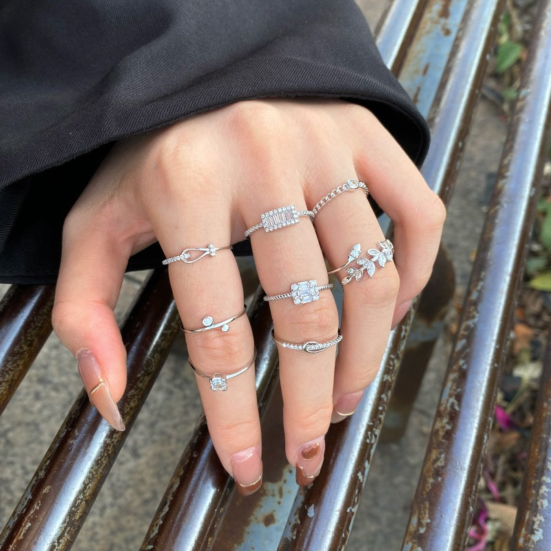 Clear CZ Round Solitaire Ring