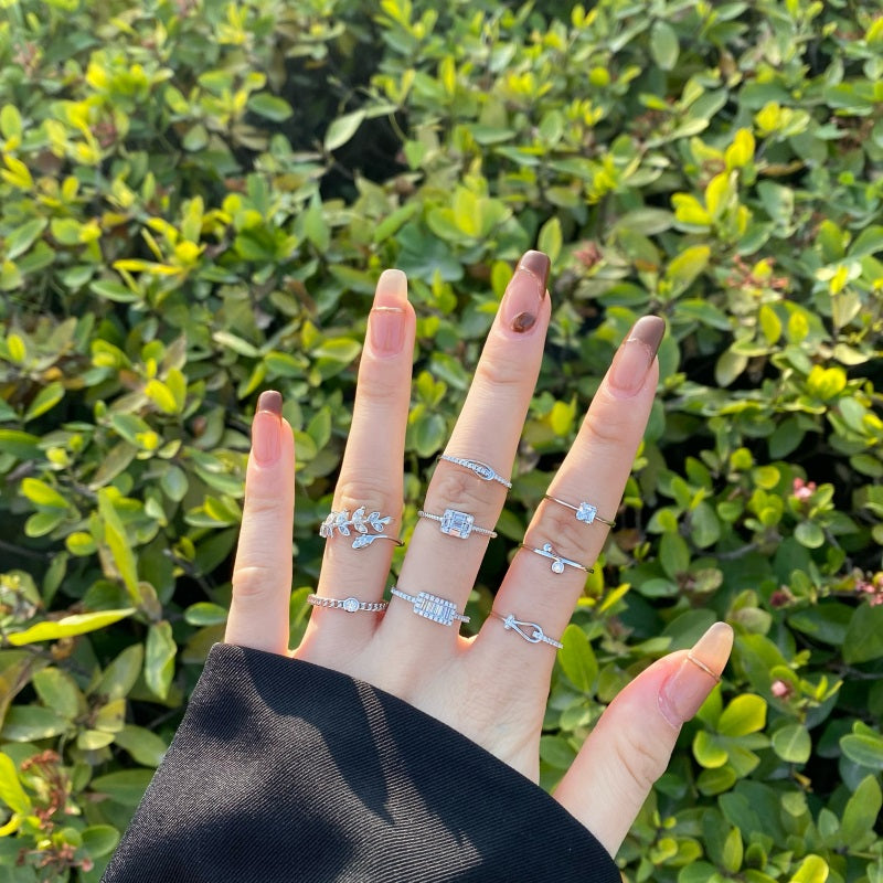 Clear CZ Round Solitaire Ring