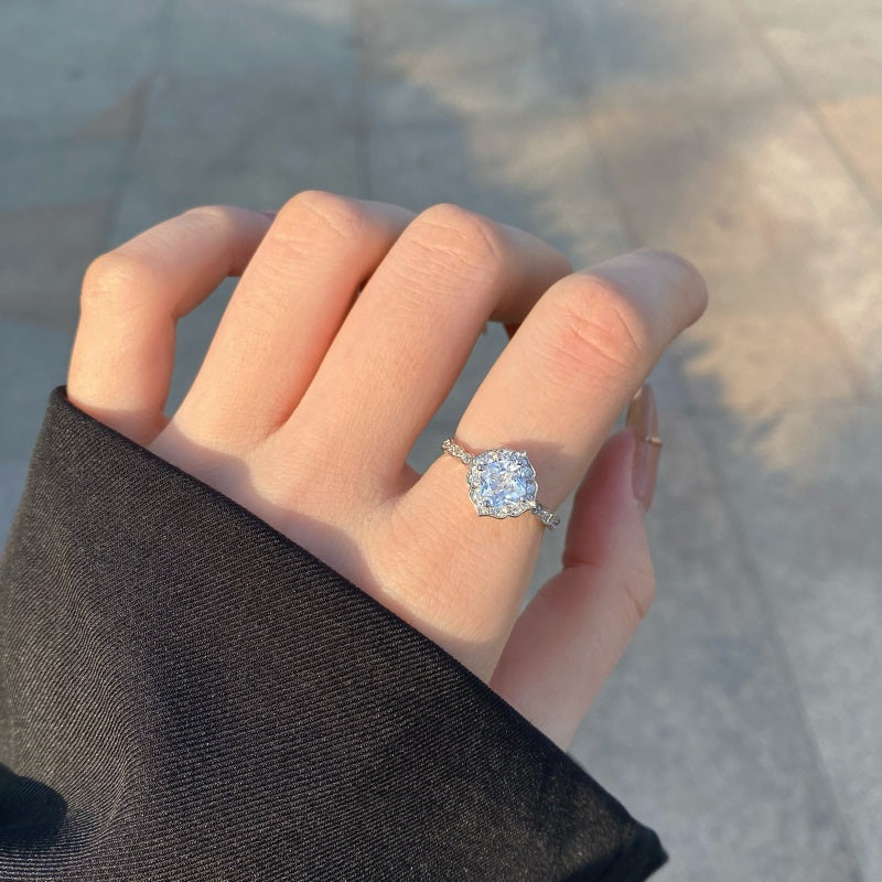 Clear CZ Vintage Ring