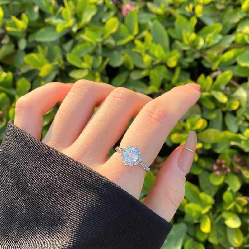 Clear CZ Vintage Ring