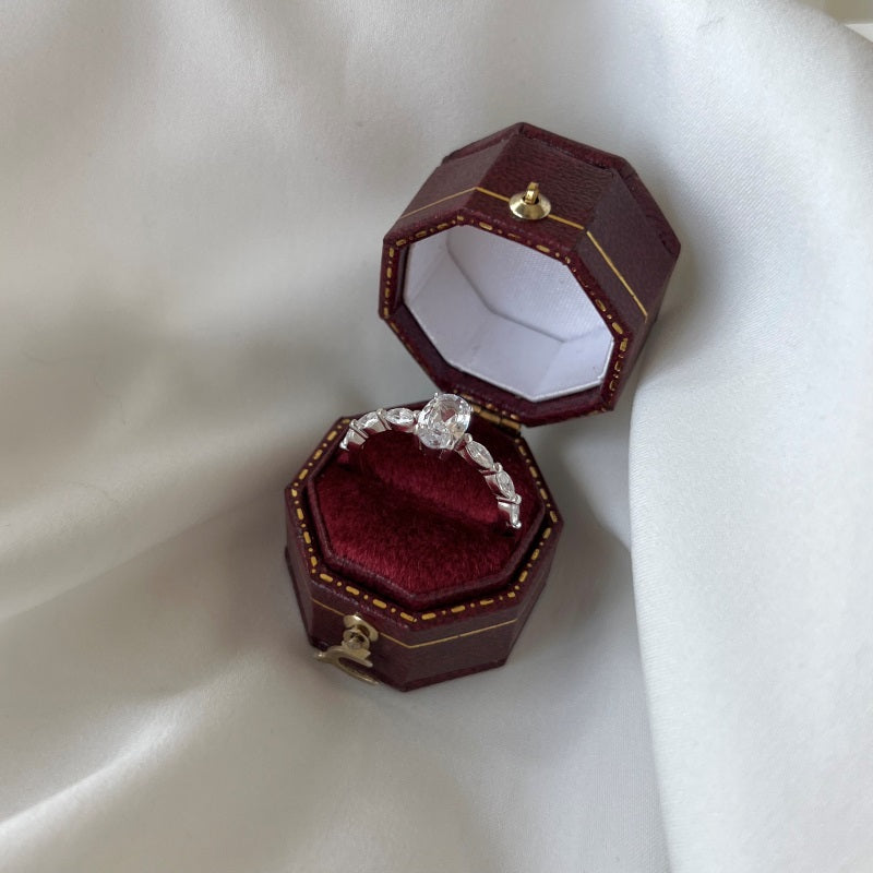 CZ Oval Ring