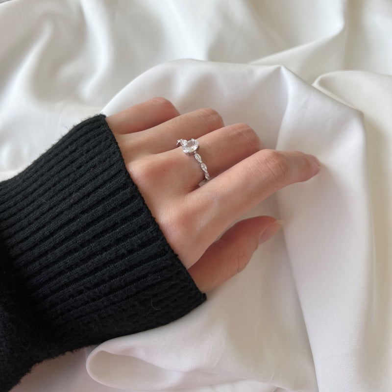 CZ Oval Ring