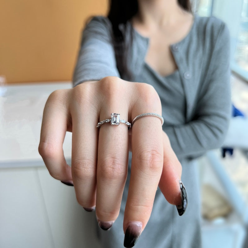 CZ Rectangle Ring