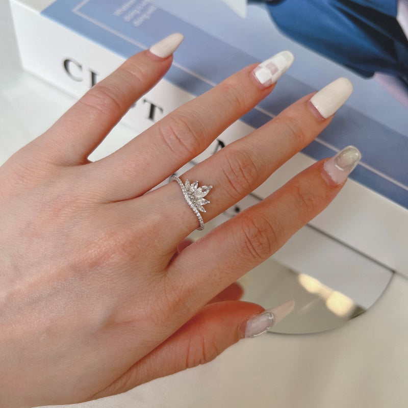 CZ Crown Ring
