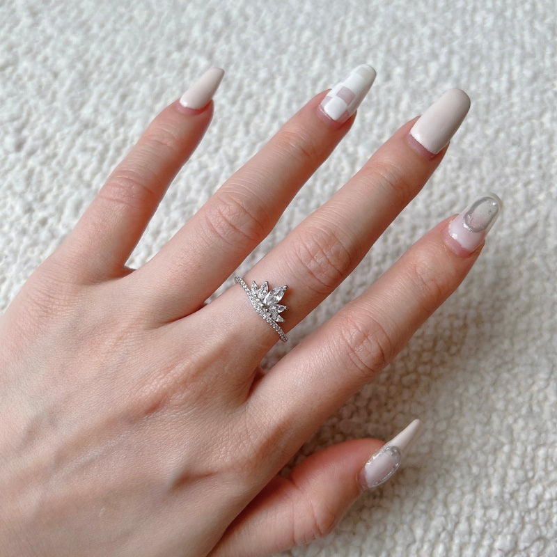 CZ Crown Ring