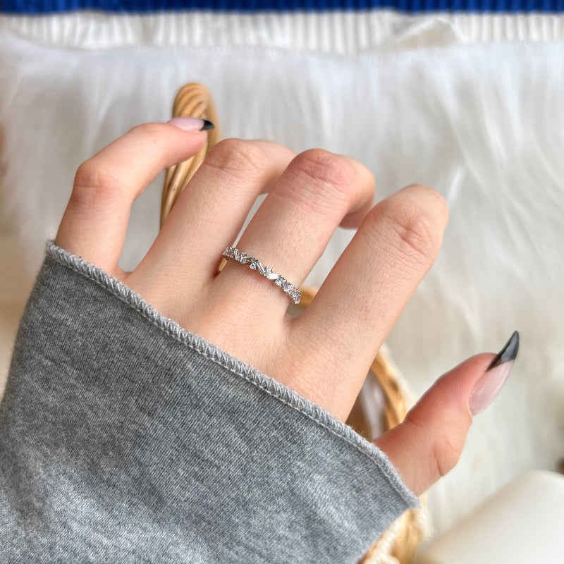 Round and Baguette CZ Band