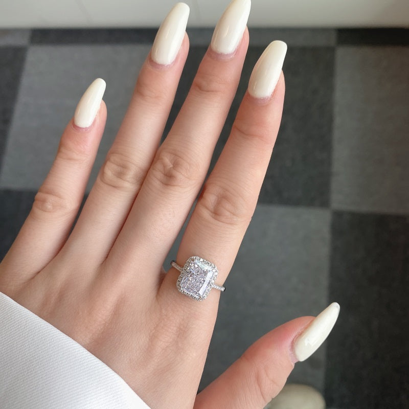 Extravagant CZ Rectangle Ring