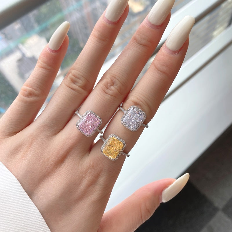 Extravagant CZ Rectangle Ring