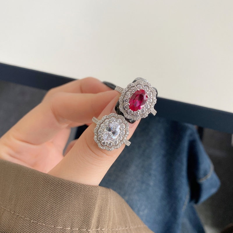 Oval Vintage CZ Ring