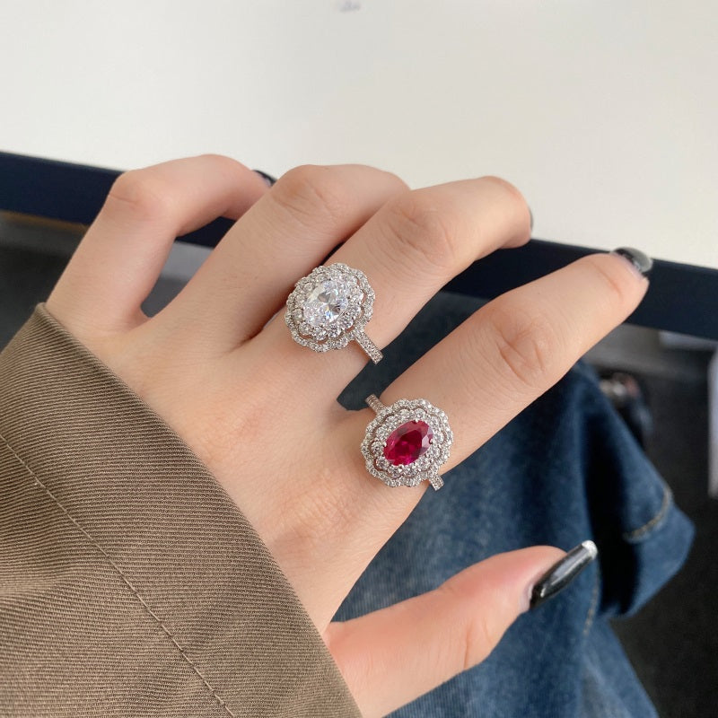 Oval Vintage CZ Ring