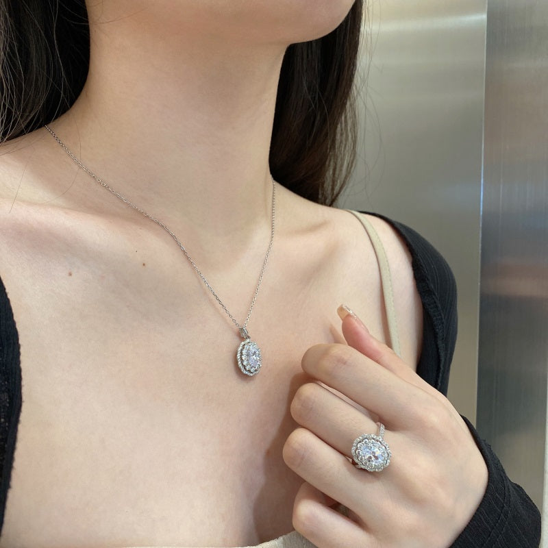 Oval Vintage CZ Ring
