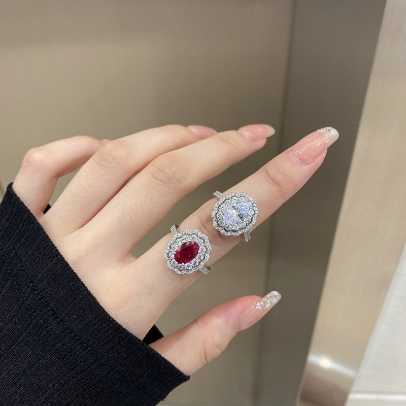 Oval Vintage CZ Ring