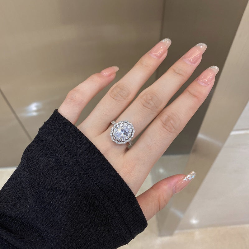 Oval Vintage CZ Ring
