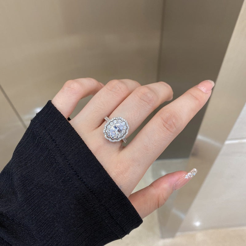 Oval Vintage CZ Ring