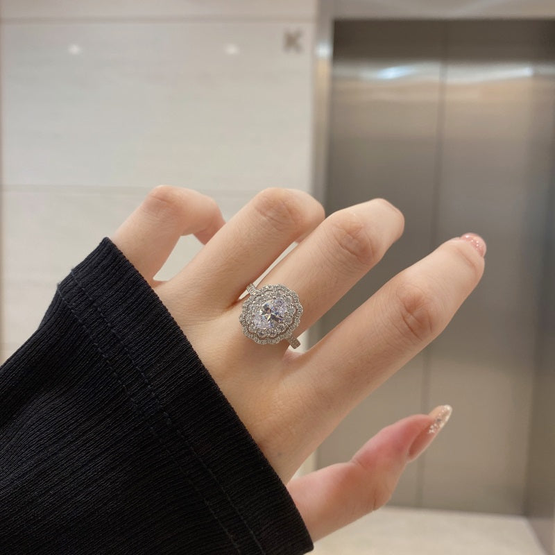 Oval Vintage CZ Ring