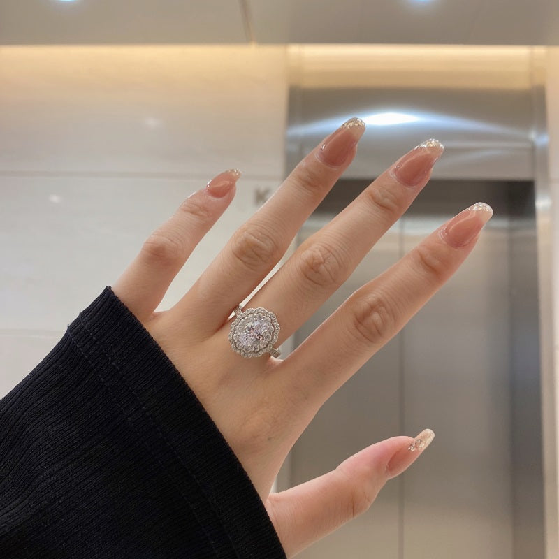 Oval Vintage CZ Ring