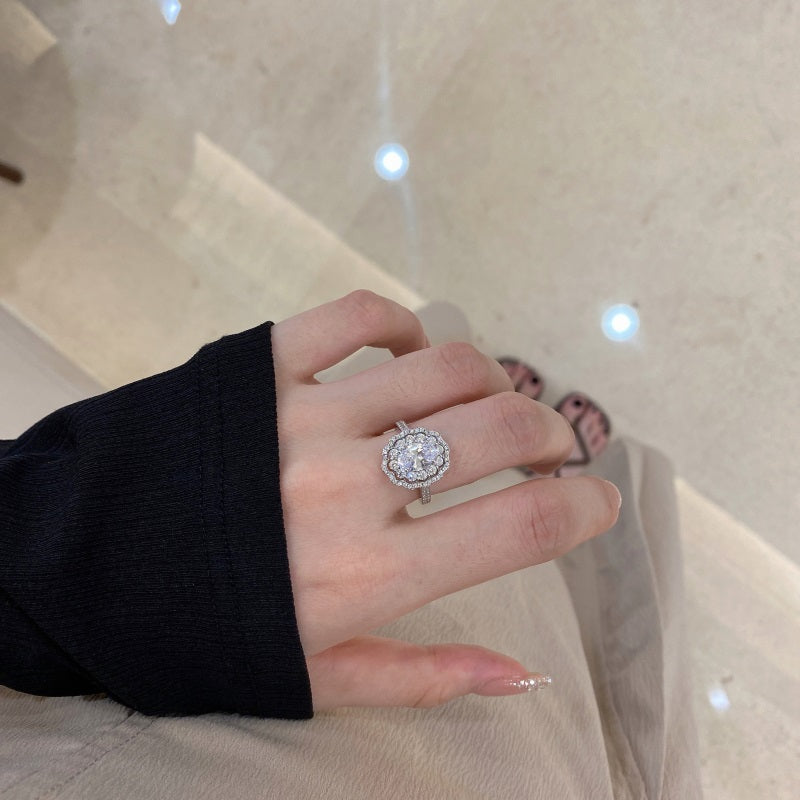 Oval Vintage CZ Ring
